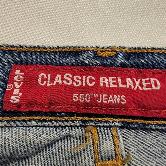 Y2k Womens Classic 550 Relaxed Fit Tapered Leg Jeans - Picture 6 of 8